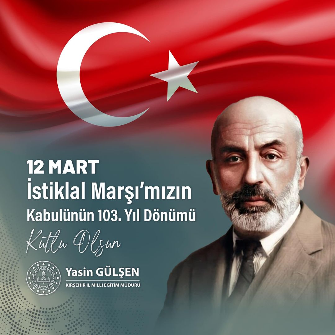 Kırşehir'de İstiklal Marşı'nın kabul edilişinin 103. yılı anma etkinlikleri düzenlendi