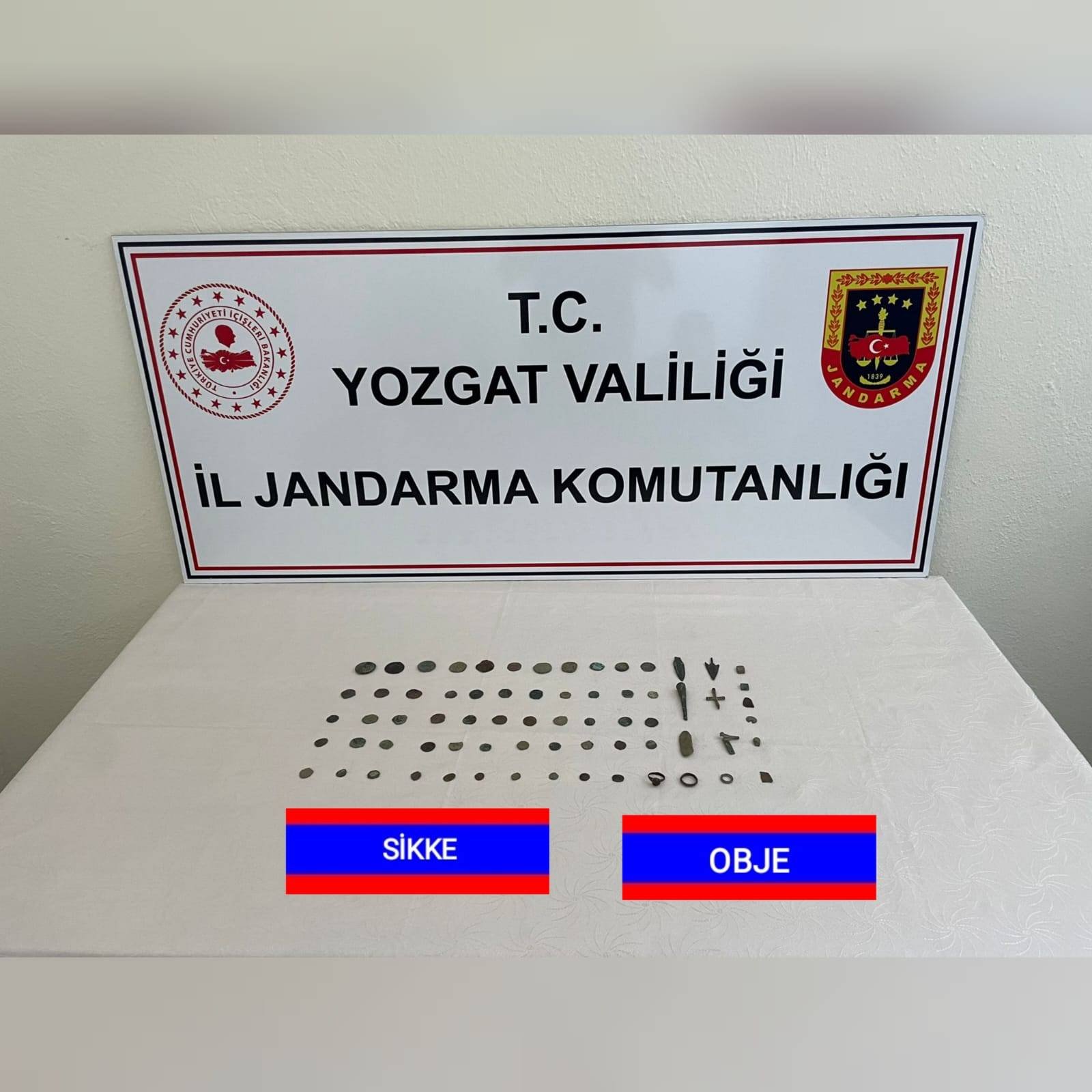 Yozgat Jandarma, Sorgun'da Tarihi Eser Kaçakçılığına Operasyon Düzenledi