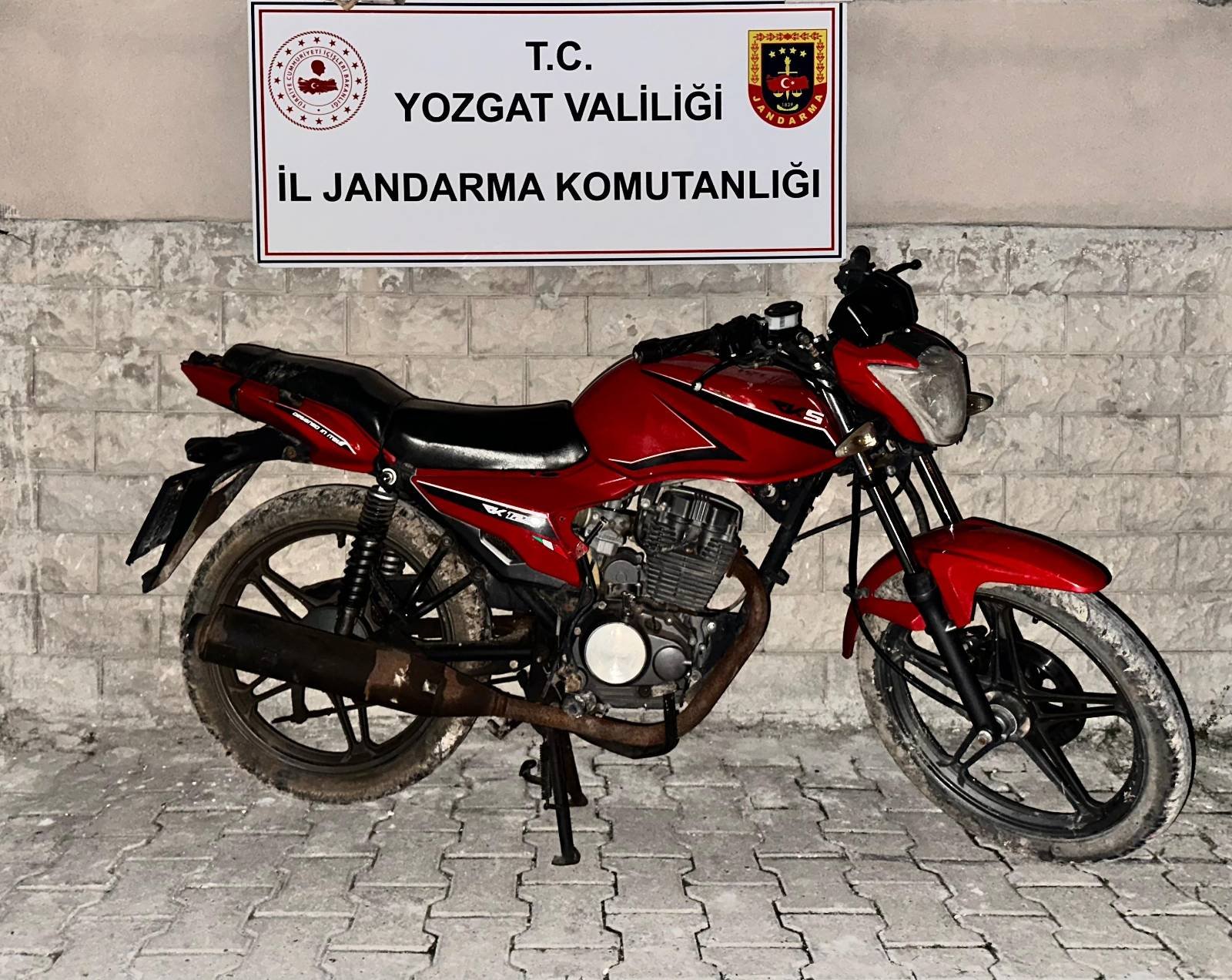 Yozgat'ta Motosiklet Hırsızlığı Olayı Aydınlatıldı