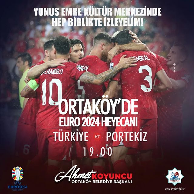 Aksaray Ortaköy'de Euro 2024 Heyecanı!