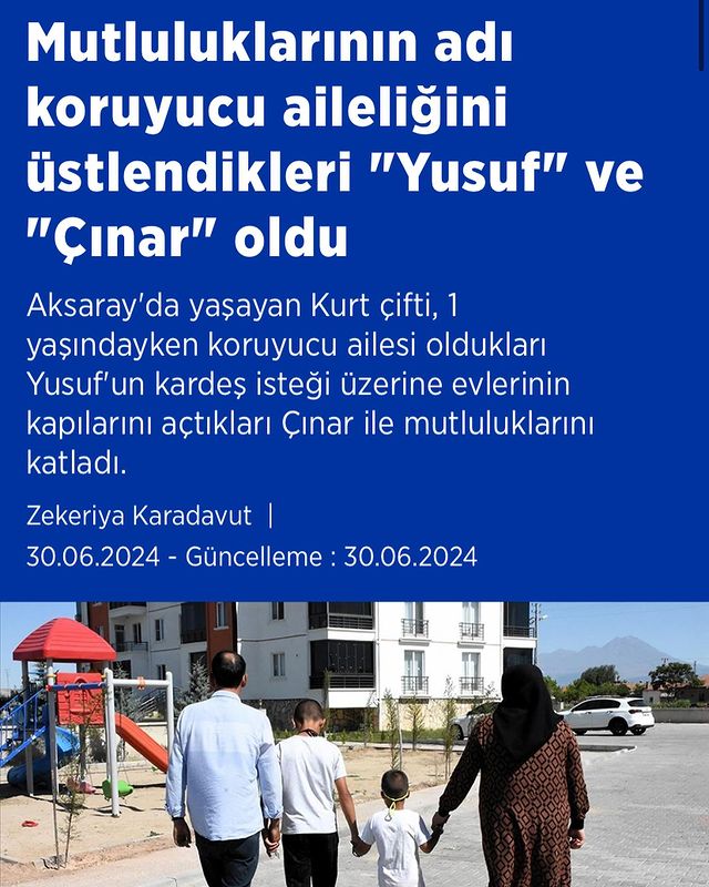 Aksaray Ash İl Müdürlüğü, Koruyucu Aile Programıyla İki Çocuğun Hayatını Değiştirdi