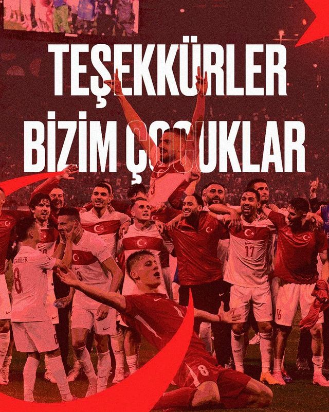 A Milli Futbol Takımımıza Teşekkür Mesajı