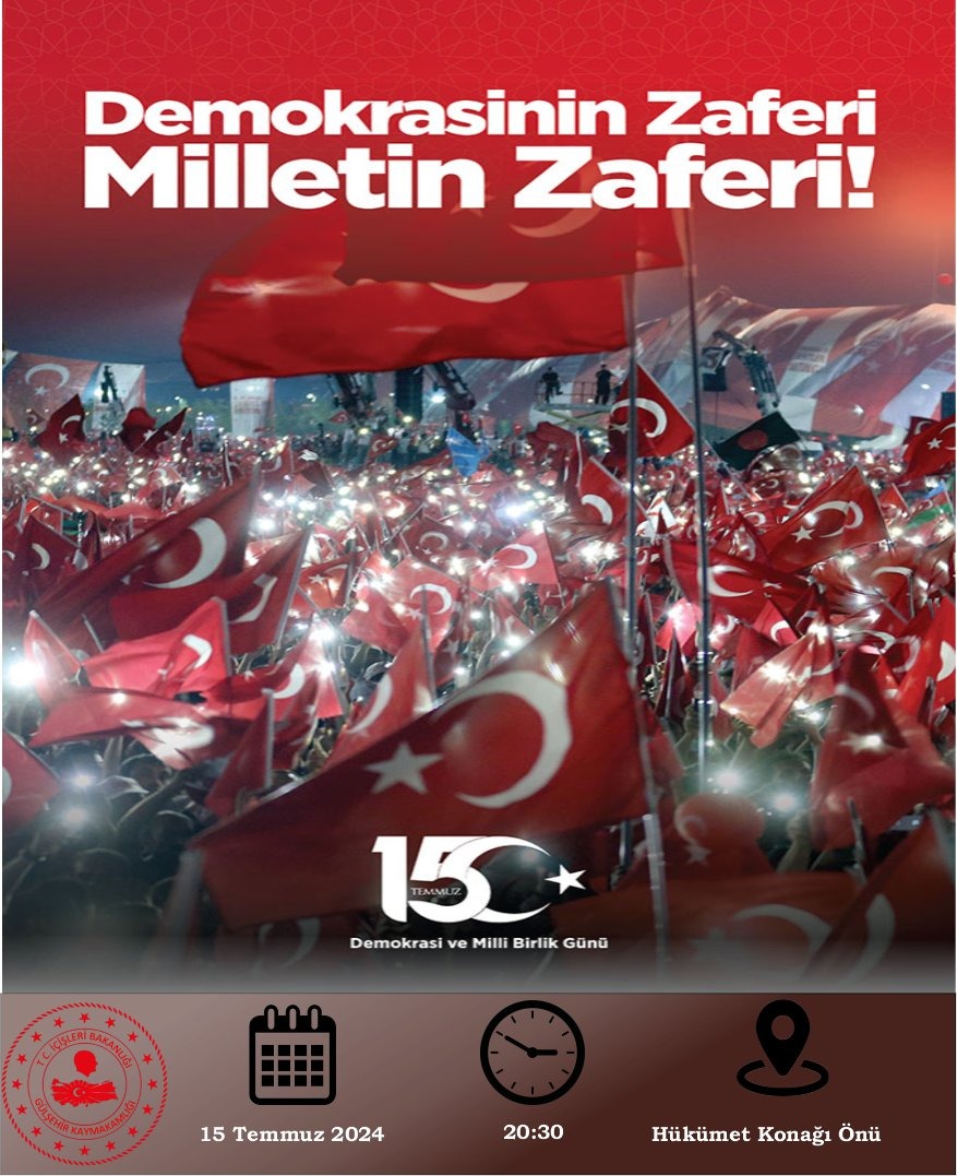 İlçemizde 15 Temmuz Demokrasi ve Milli Birlik Günü etkinlikleri