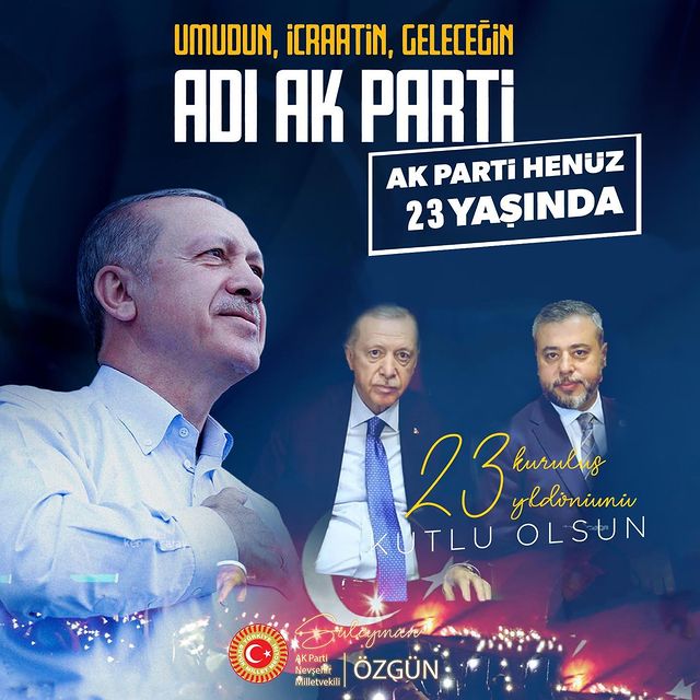 AK Parti'nin 23. Kuruluş Yıl Dönümü Kutlanıyor