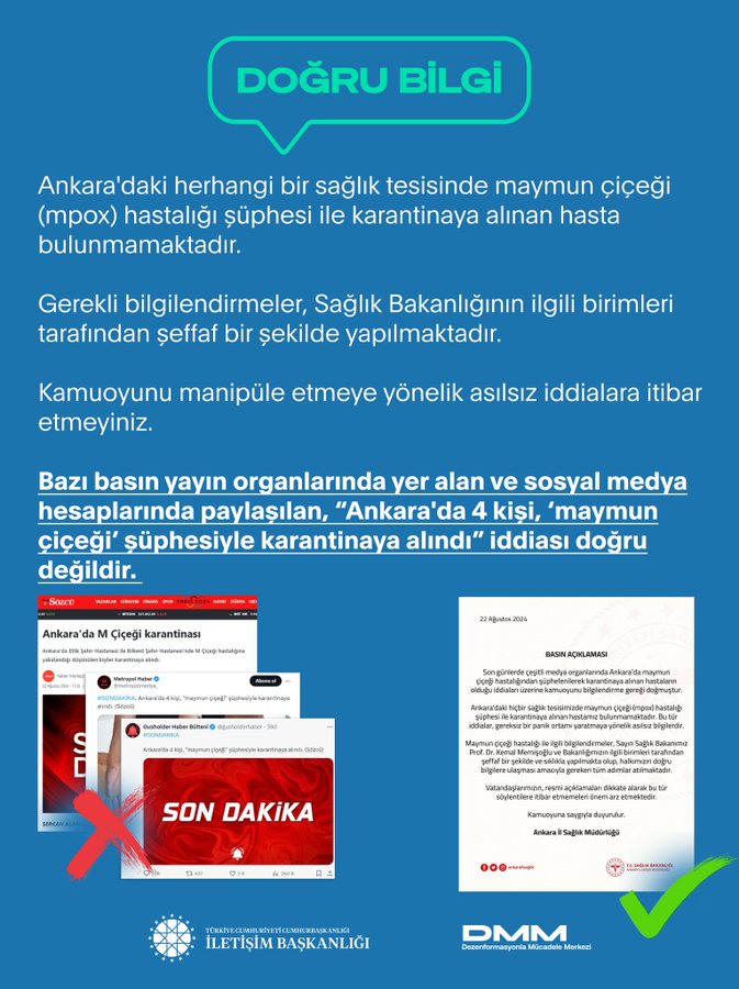 İddiaların Ardından Maymun Çiçeği Hastalığı Açıklaması