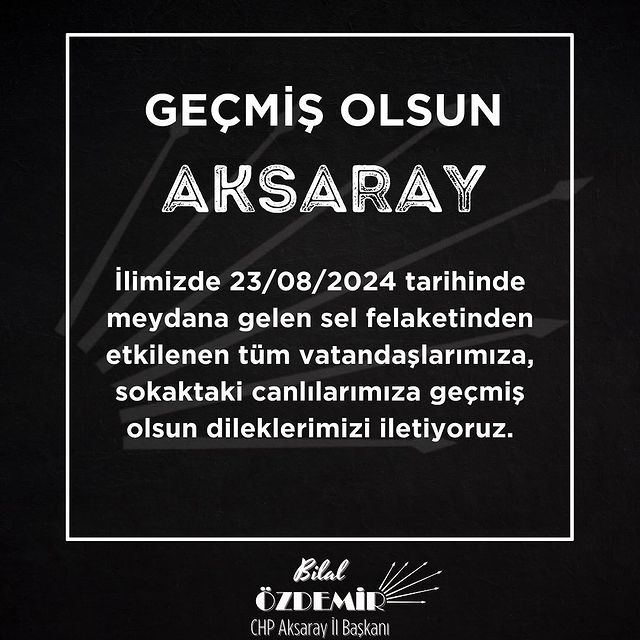 Aksaray'da İlkbahar Mevsiminde Sel Felaketi Yaşandı