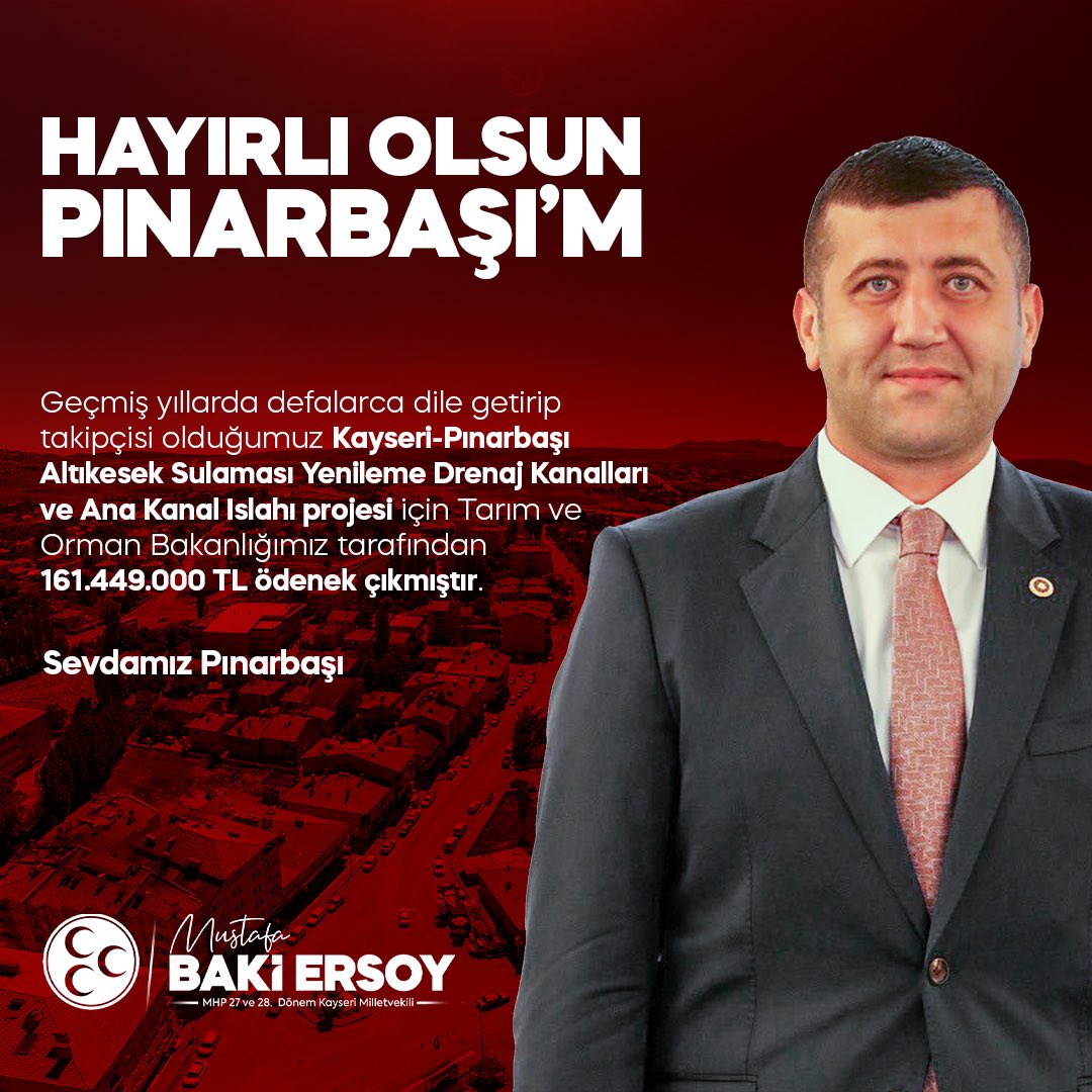 Kayseri Pınarbaşı'nda Tarım Projesine Önemli Finansman Sağlandı