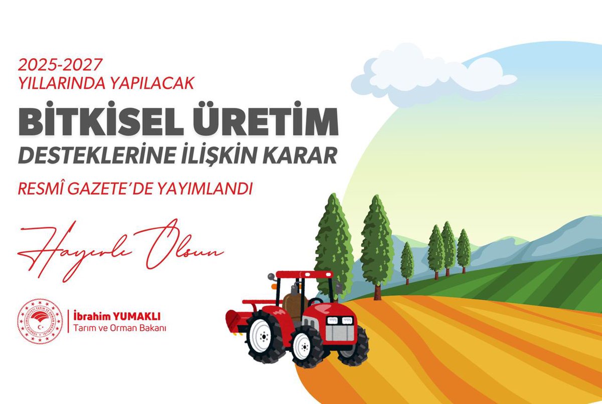 TARIMDA YENİ BİR DÖNEM BAŞLIYOR