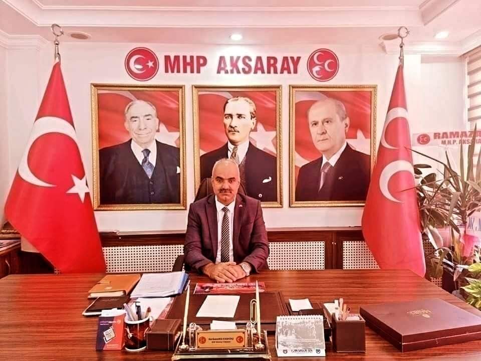 MHP Aksaray İl Başkanı Karataş, KPSS Ön Lisans Adaylarına Başarı Diledi