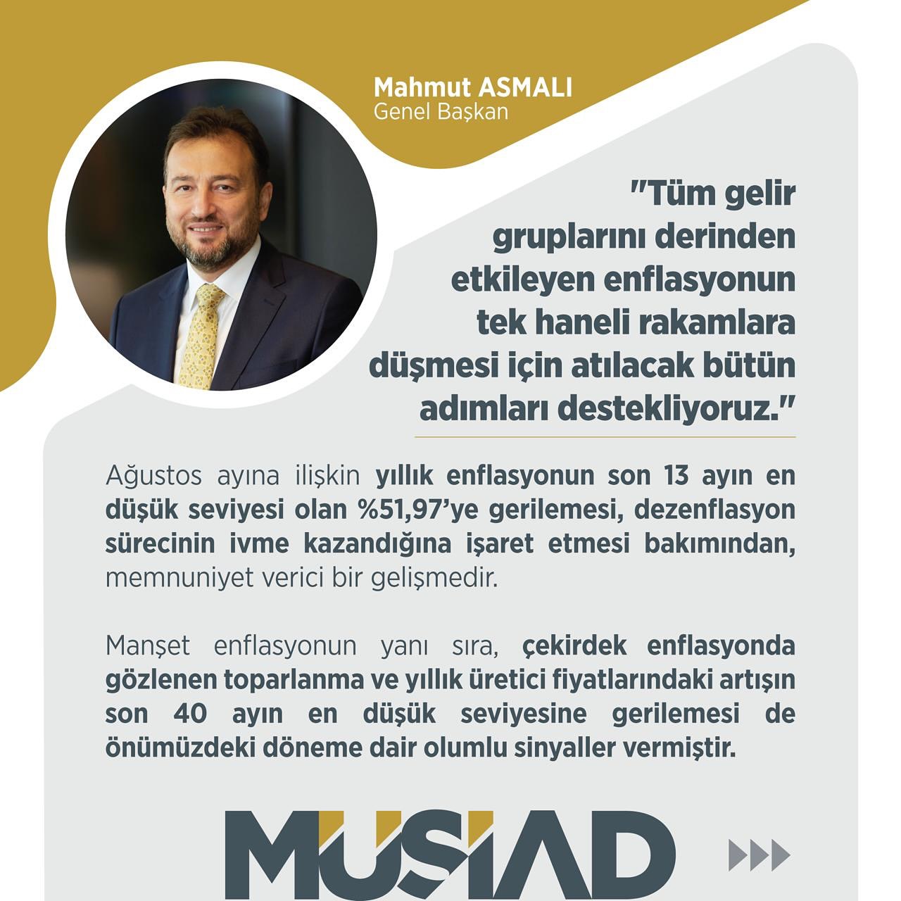 MÜSİAD, Enflasyon Sorununu Ele Almak İçin Adımlar Atıyor