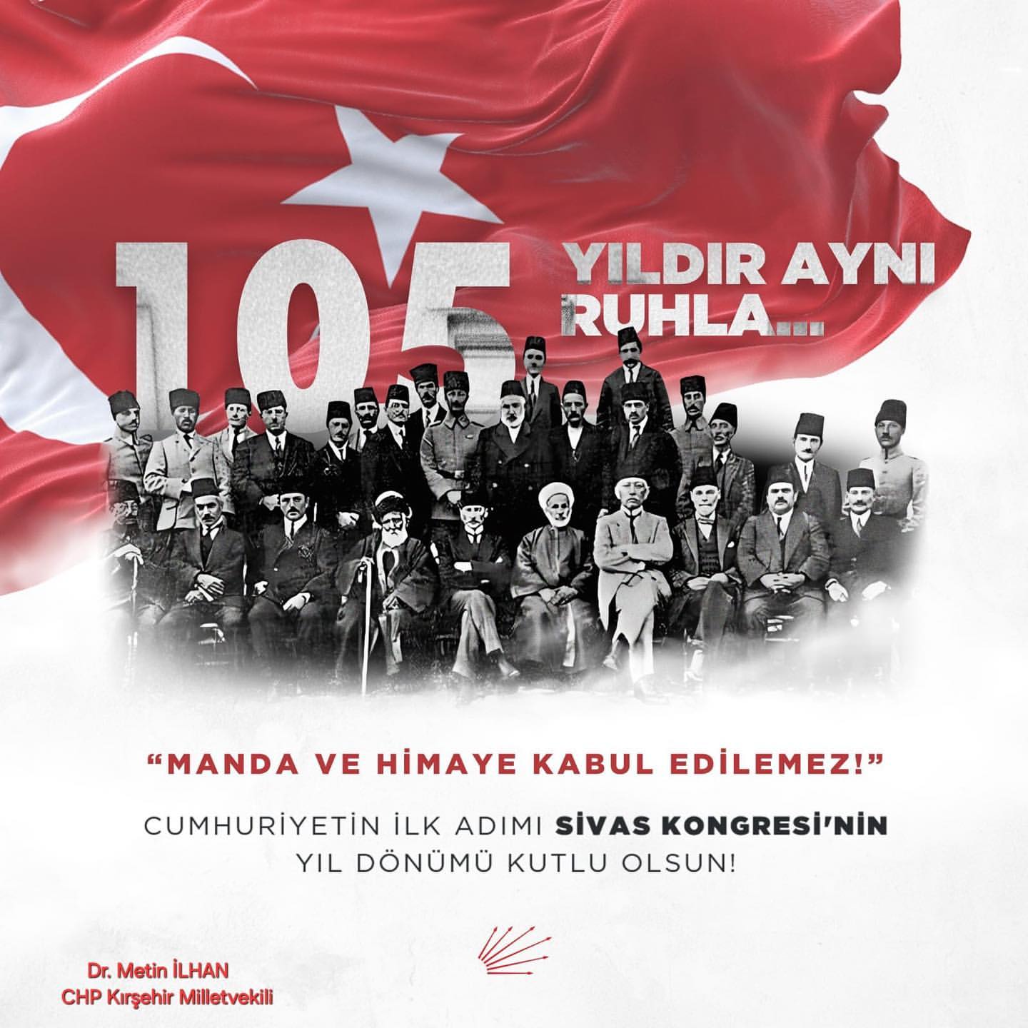 Sivas Kongresi'nin 105. Yılı Kutlanıyor