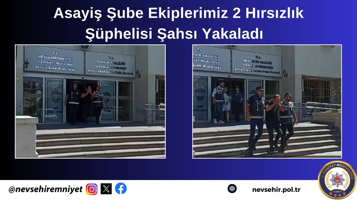 Hırsızlık Şüphelileri Nevşehir'de Yakalandı