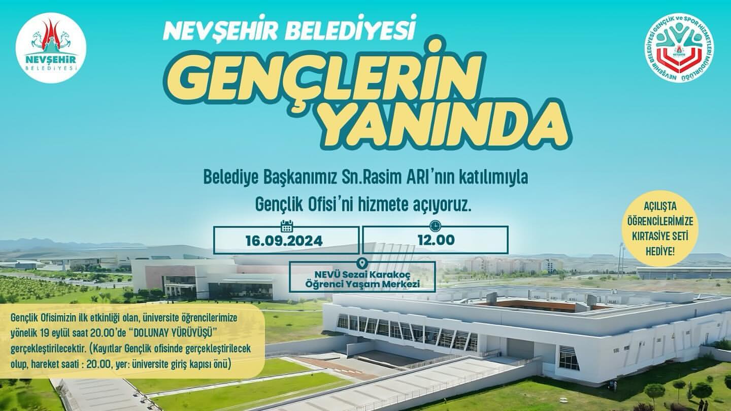 Nevşehir Belediyesi Gençlik Ofisi Açıyor