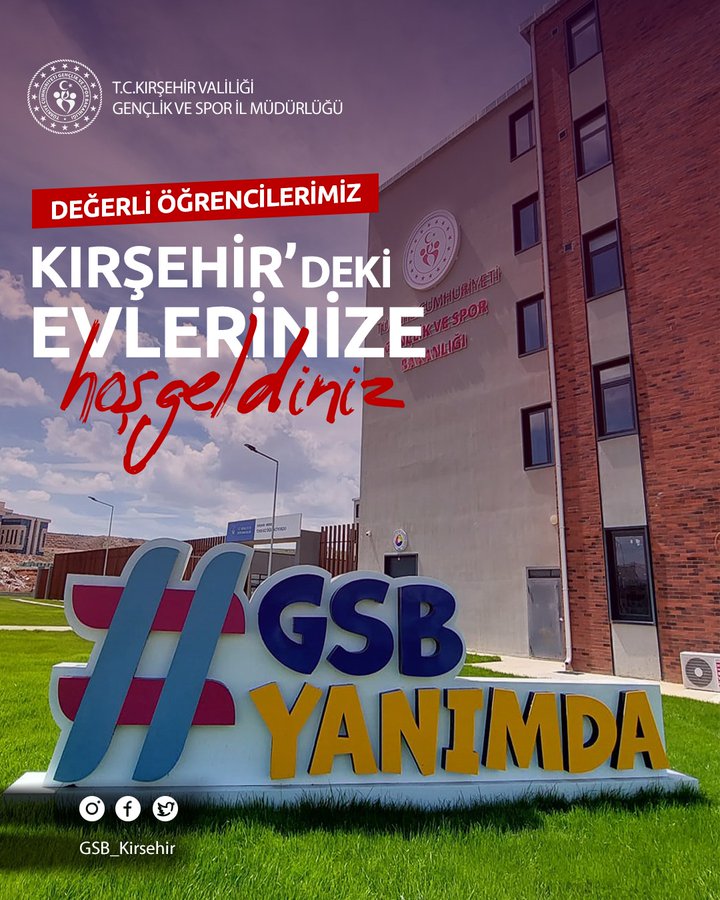 Kırşehir'deki Gençlik ve Spor Bakanlığı'na Bağlı Yurtlar, Gençlere Geniş Hizmet Yelpazesi Sunuyor