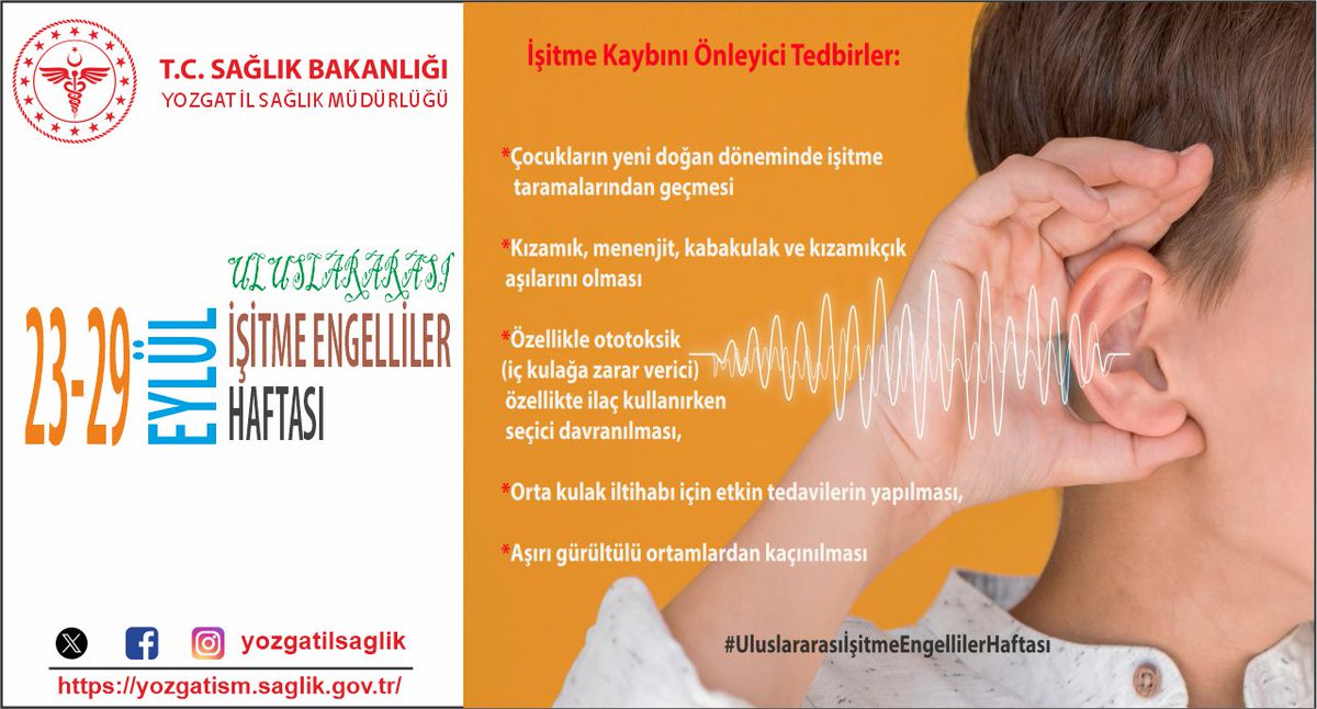 Yozgat'ta Uluslararası İşitme Engelliler Haftası Kutlanıyor