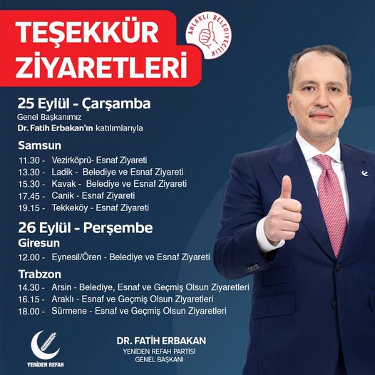 Belediye Ziyaretleri İçin Planlanan Program