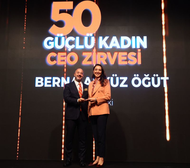 Berna Akyüz Öğüt, “En Güçlü 50 Kadın Lider” Listesinde İkinci Sırada