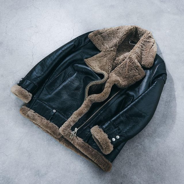 Lüks Shearling Ceket: Zinc