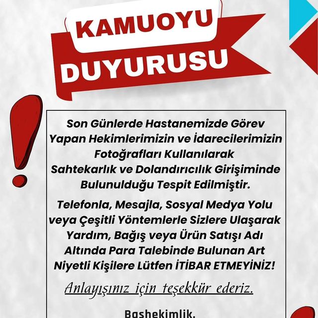 Niğde Eğitim ve Araştırma Hastanesi'nde Sahtekarlık Olayları