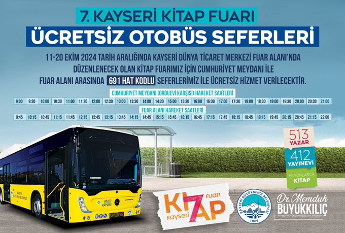 Kayseri Kitap Fuarı Okurlarla Buluşuyor