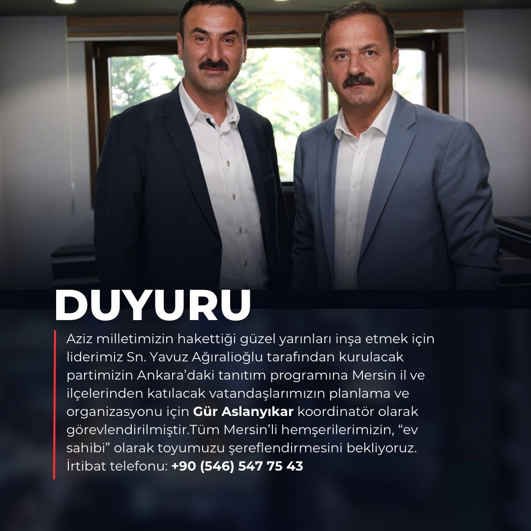 Yeni Siyasi Parti Yaratma Çalışmalarında Yavuz Ağıralioğlu İleri Gidiyor