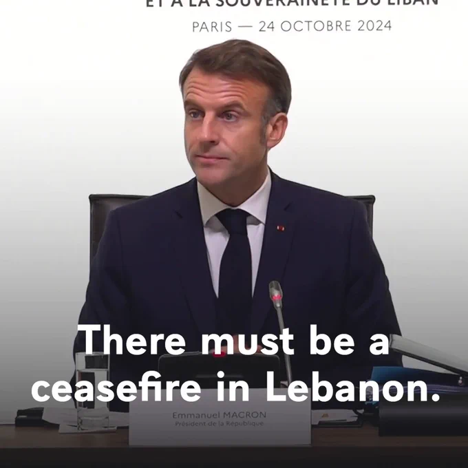 Emmanuel Macron, Lübnan'daki Duruma İlişkin Açıklamada Bulundu