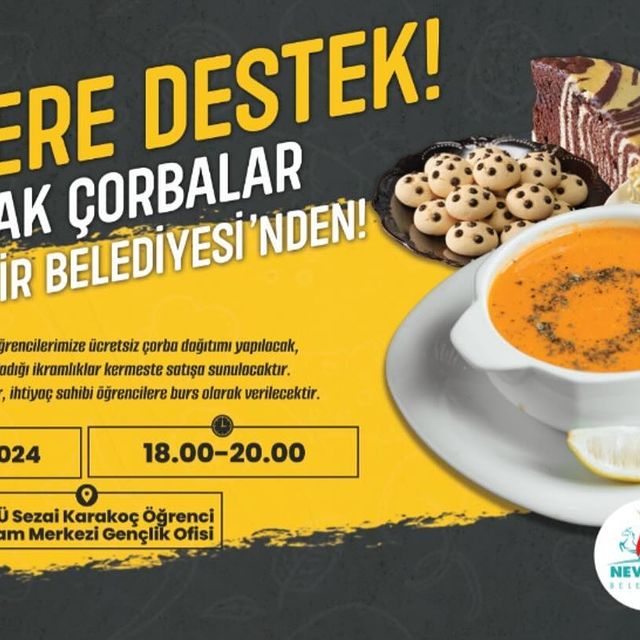 Nevşehir Belediyesi Öğrencilere Vize Döneminde Çorba İkramı Yapacak