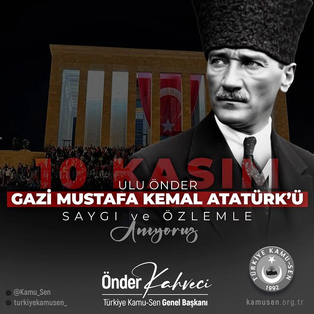 10 Kasım’da Atatürk’ün Anma Törenleri Düzenleniyor