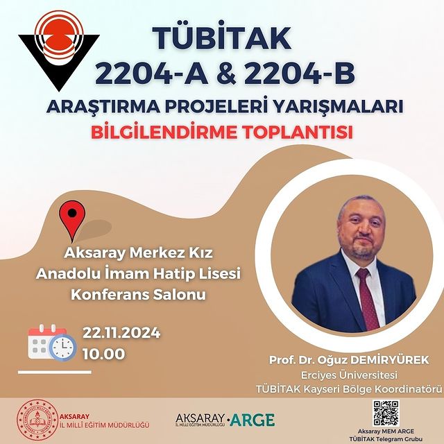 TÜBİTAK'tan Bilgilendirme Toplantısı