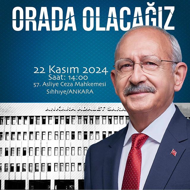 CHP Genel Başkanı Kılıçdaroğlu'nun Yargılandığı Mahkeme Duruşması