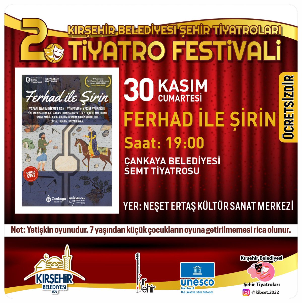 Kırşehir'de Tiyatro Festivali Başladı