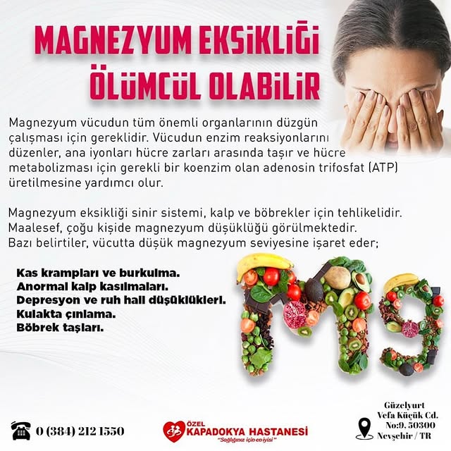 Magnezyum Eksikliği Sağlık Üzerindeki Etkileriyle Gündemde