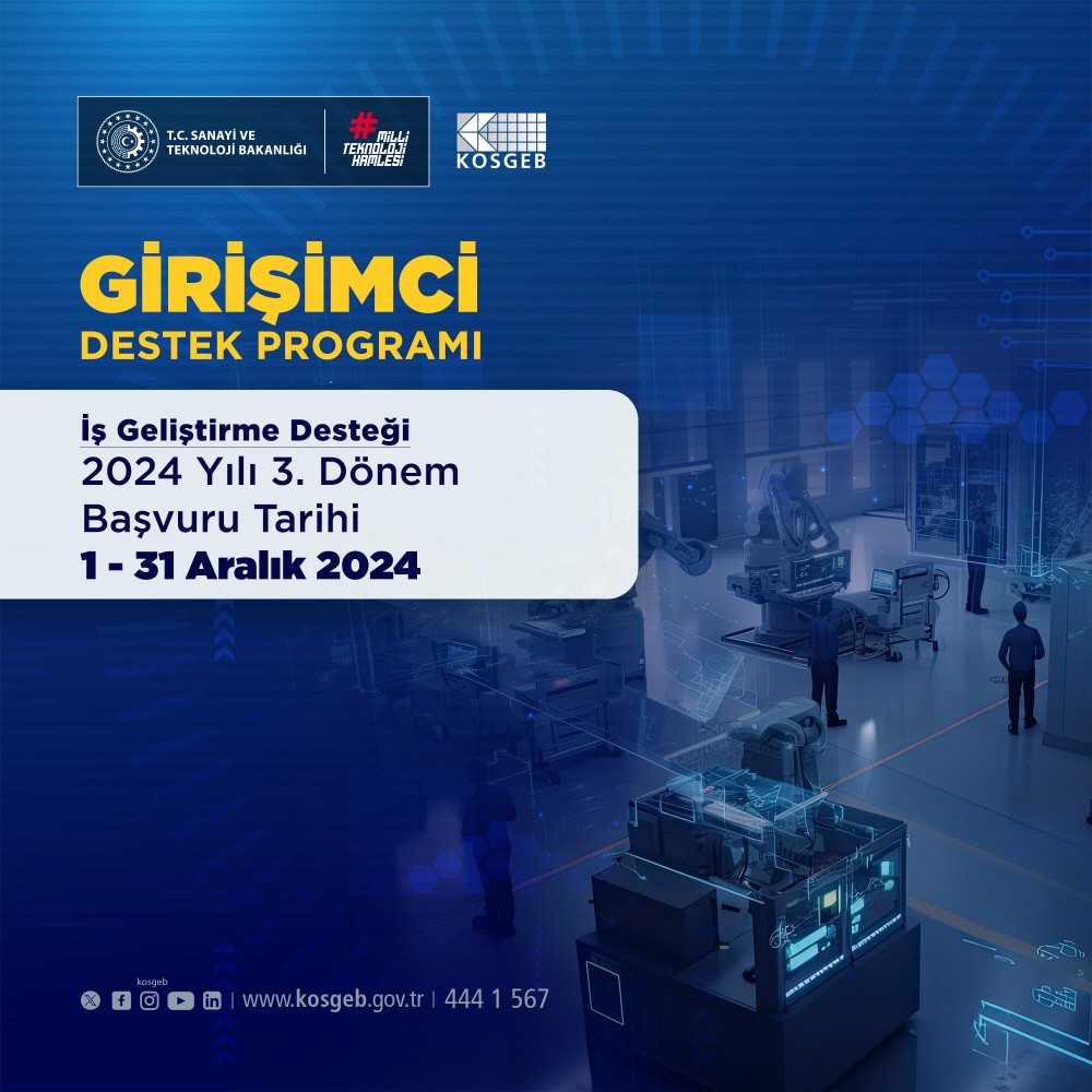 KOSGEB Girişimci Destek Programı Başvuruları Başlıyor