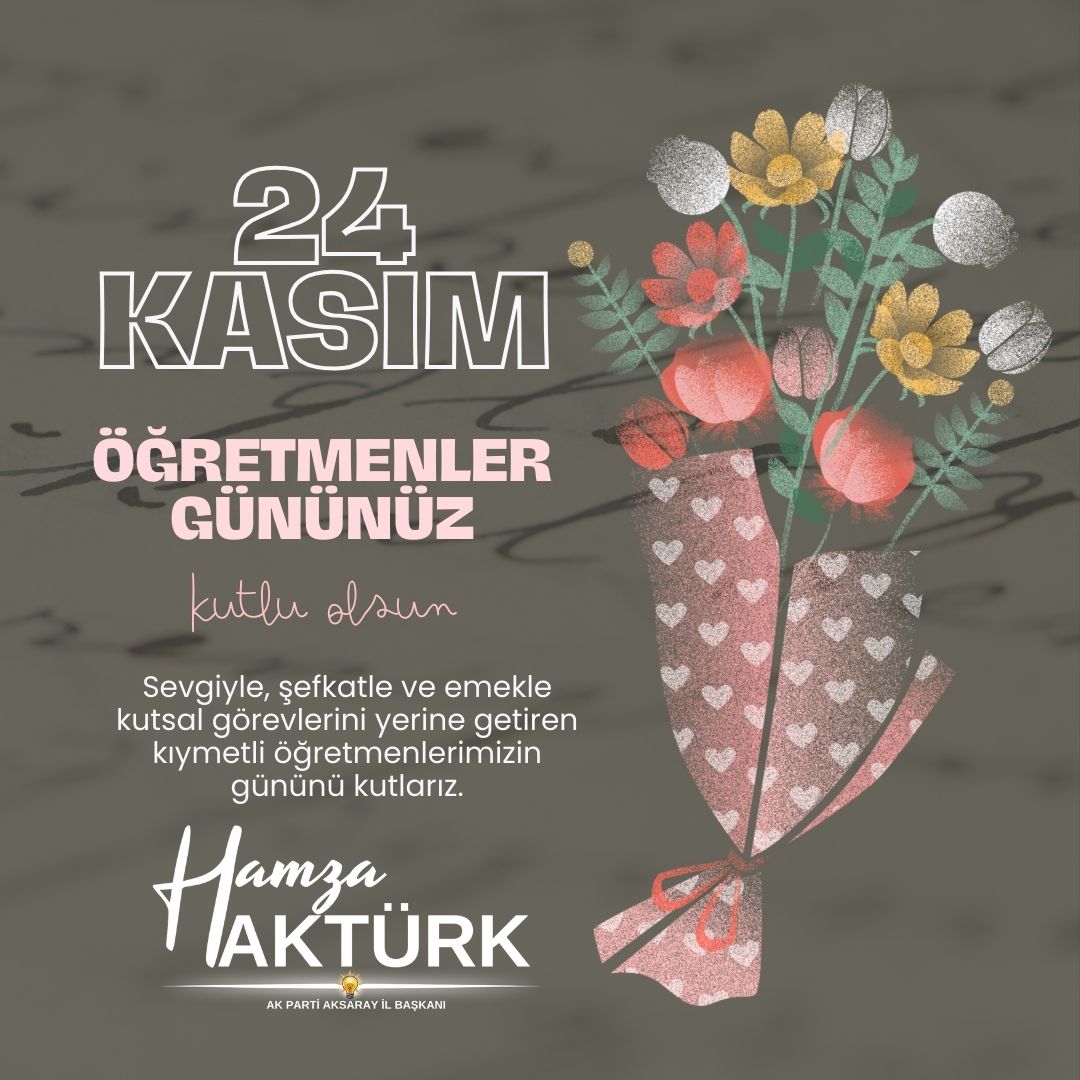 24 Kasım Öğretmenler Günü Kutlama Mesajı