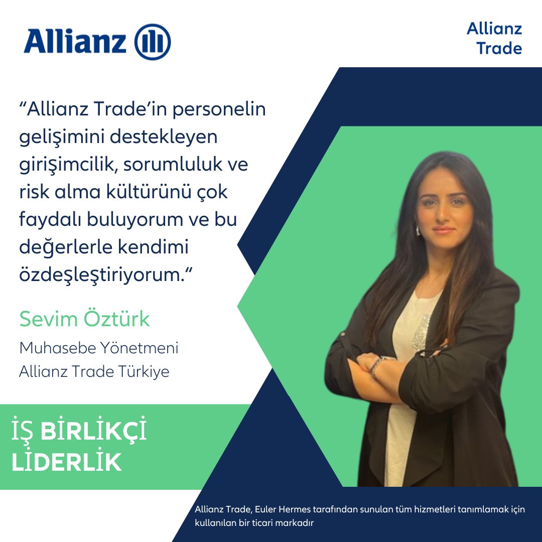 Allianz Trade, Muhasebe Yönetmeni Sevim Öztürk'ü Ekibine Kattı