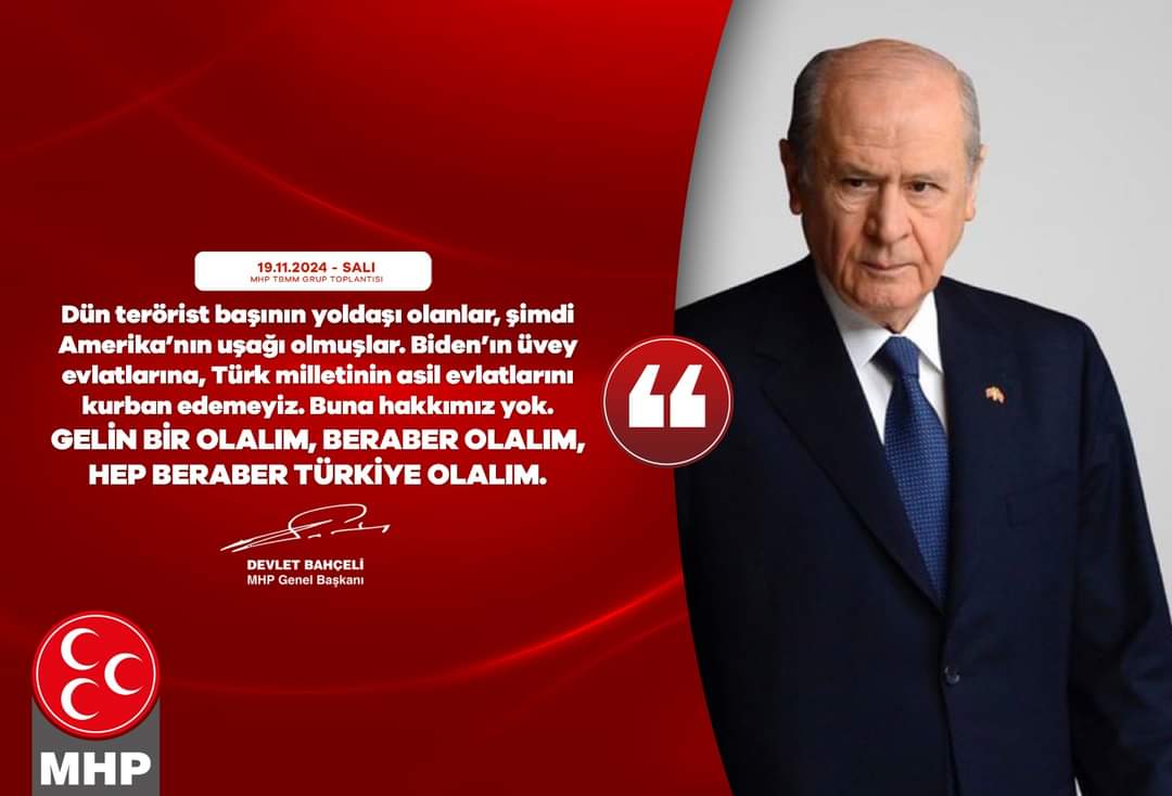 MHP Genel Başkanı Devlet Bahçeli Türk Milletine Seslendi: Birlik ve Beraberlik Çağrısı