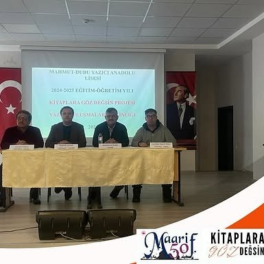 Yazar Buluşmaları Etkinliği Mahmut Dudu Yazıcı Anadolu Lisesi'nde