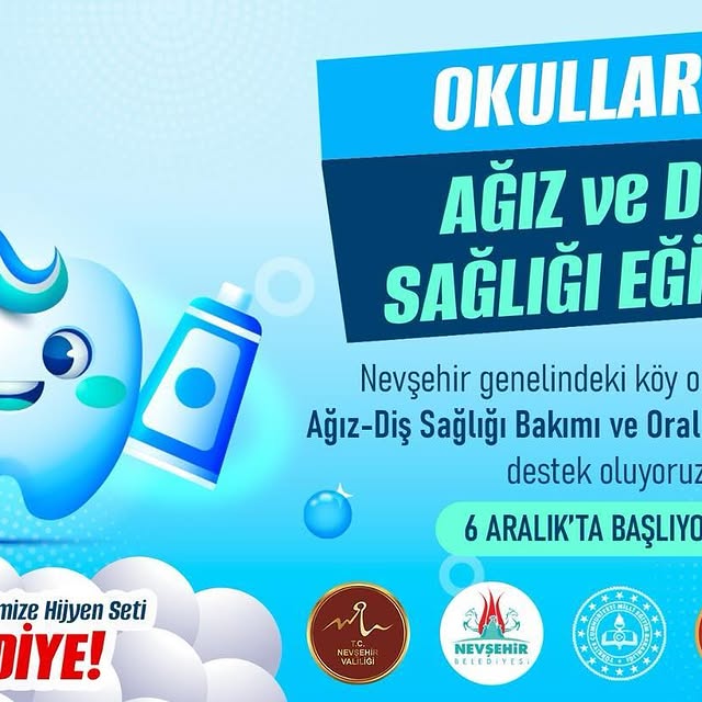 Nevşehir Belediyesi Köy Okullarında Öğrencilere Ağız ve Diş Sağlığı Eğitimi Verecek