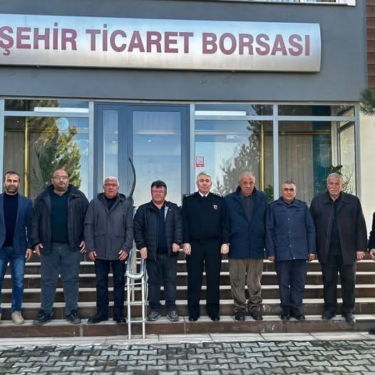 Kırşehir İl Jandarma Alay Komutanı ve İl Jandarma Komutan Yardımcısı Borsayı Ziyaret Etti