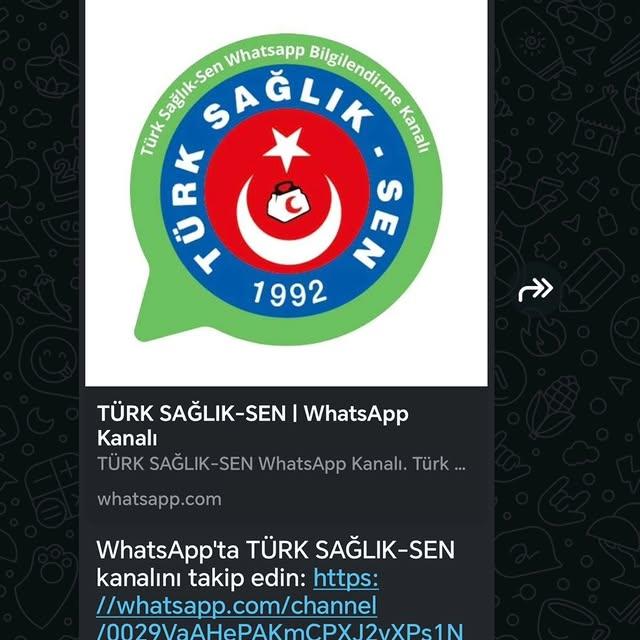 Türk Sağlık-Sen, Hızlı ve Etkili İletişim İçin Yeni WhatsApp Kanalı Oluşturdu