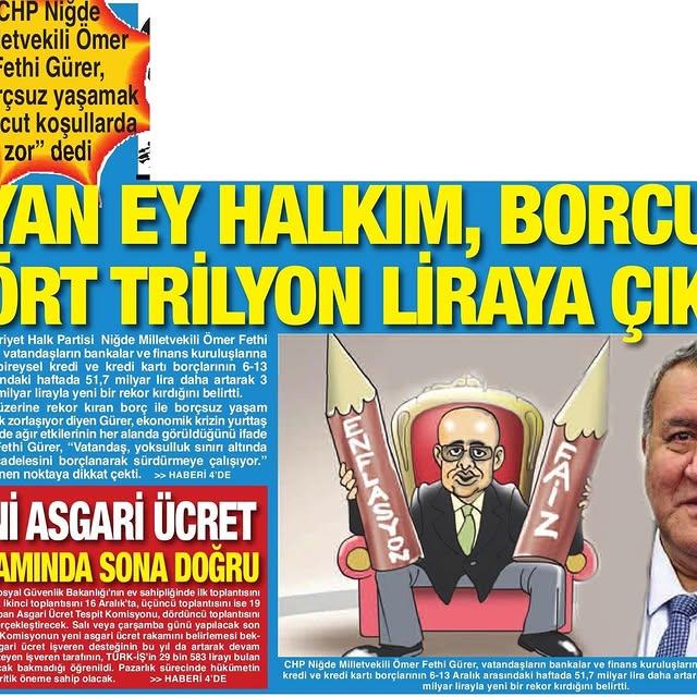 EKONOMİK SIKINTILAR VATANDAŞLARI BORÇ YÜKÜ ALTINA SOKUYOR