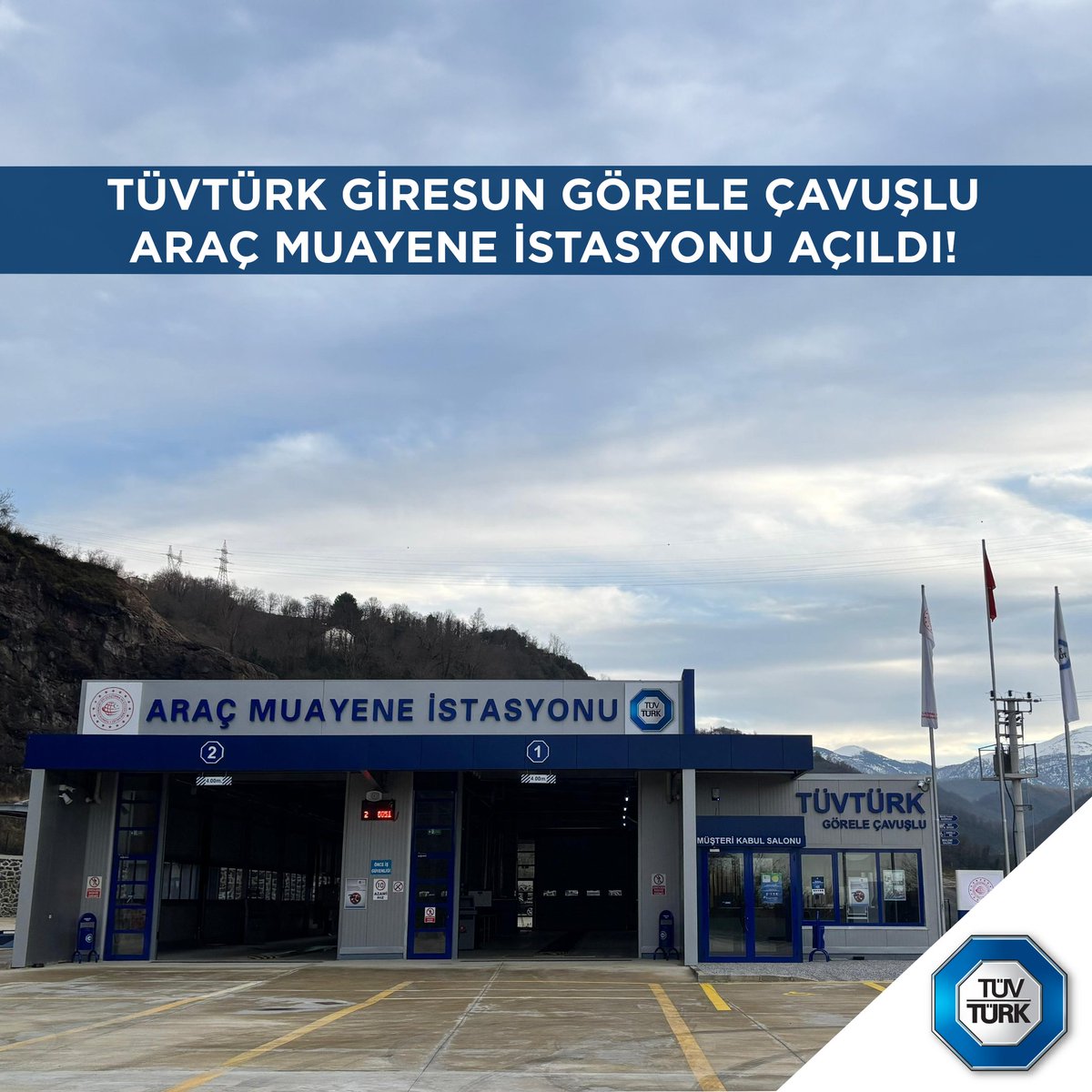 TÜVTÜRK Giresun Görele Çavuşlu Araç Muayene İstasyonu Bugün Hizmete Açıldı