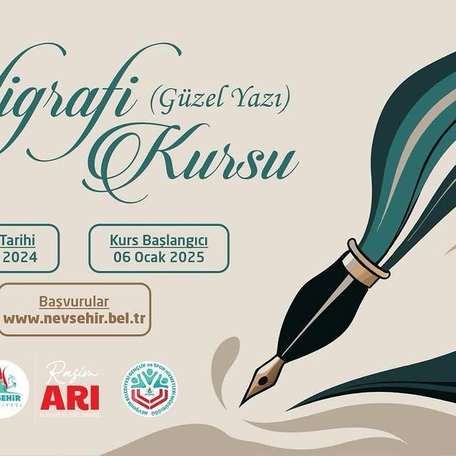 Nevşehir'de Kaligrafi Kursu Düzenleniyor