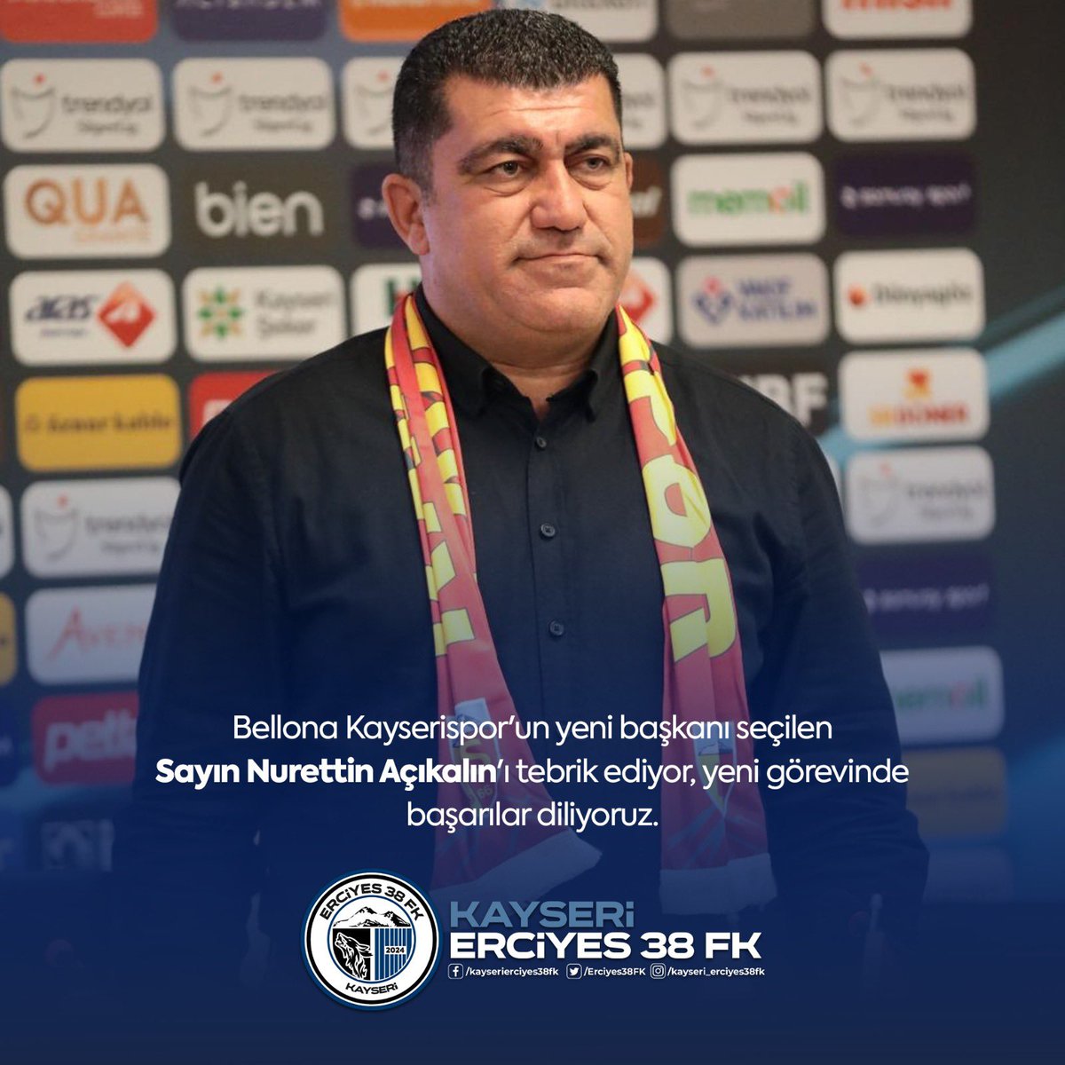 Kayserispor'a Yeni Başkan Atandı