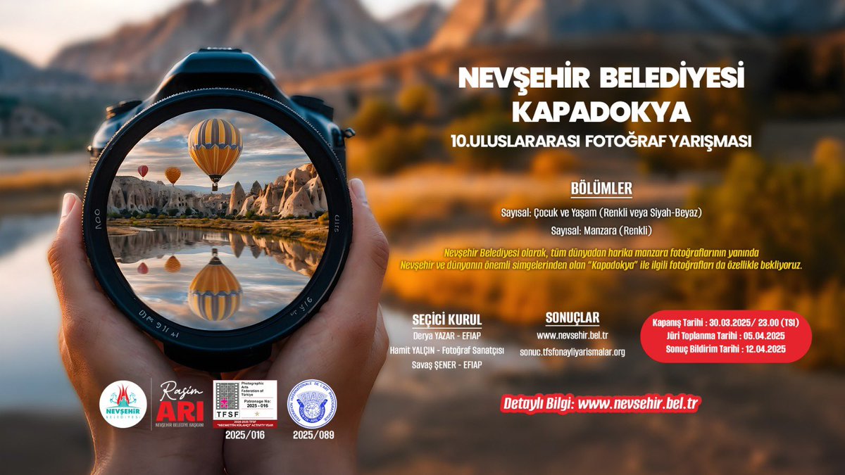 Nevşehir Belediyesi, Kapadokya'da Fotoğraf Yarışması Düzenliyor