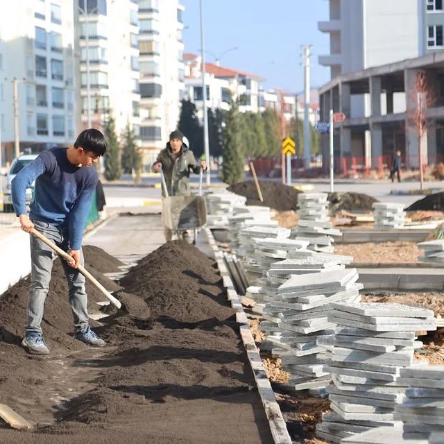 Aksaray'da Yepyeni Bir Park İnşaatı