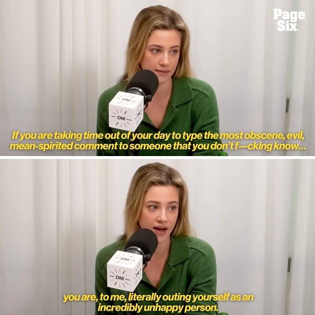 Lili Reinhart, Sosyal Medya Trolleriyle İlgili Açıklama Yaptı