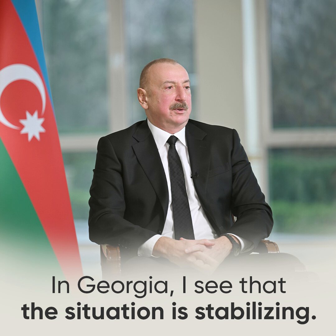 Özbekistan Cumhurbaşkanı İlham Aliyev, Gürcistan'daki Durumu Değerlendirdi