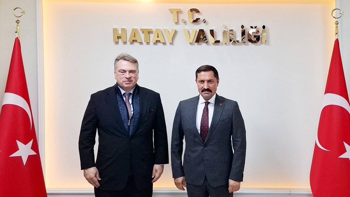 Avrupa Birliği Türkiye Delegasyonu Heyeti Hatay Valisi'ni Ziyaret Etti