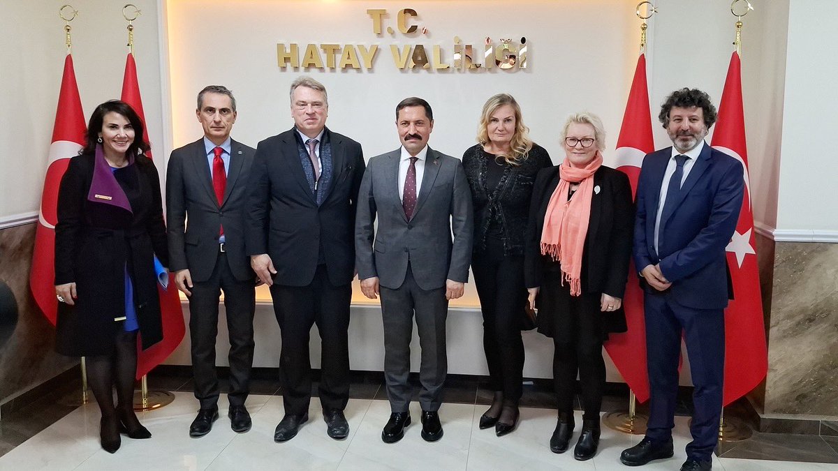 AB Türkiye Delegasyonu Başkanı Hatay Valisi İle Görüştü